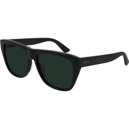 Green Sunglasses , male, Sizes: 57 MM - Gucci - Modalova