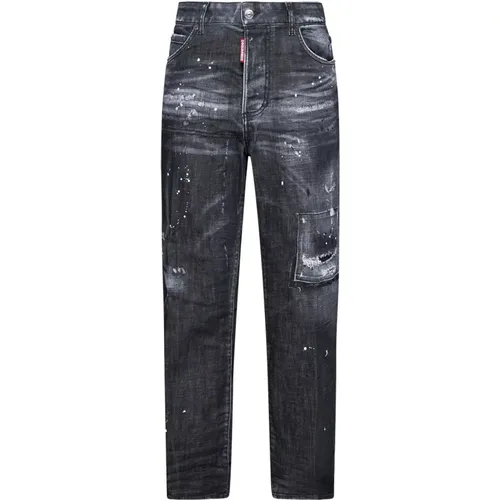 Schwarze Boston Jeans Dsquared2 - Dsquared2 - Modalova