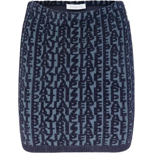 Mini Slim Rock Monogram Jacquard Detail , Damen, Größe: S - PATRIZIA PEPE - Modalova