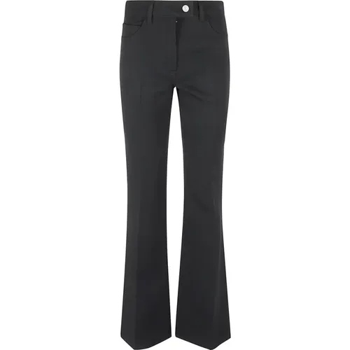 Flared Trousers with Slogan Tag , female, Sizes: S, XS, 2XS - Courrèges - Modalova