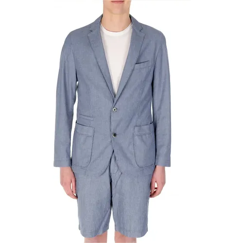 Men`s Wavy Jacket - Formal Wardrobe Upgrade , male, Sizes: L - Boss - Modalova