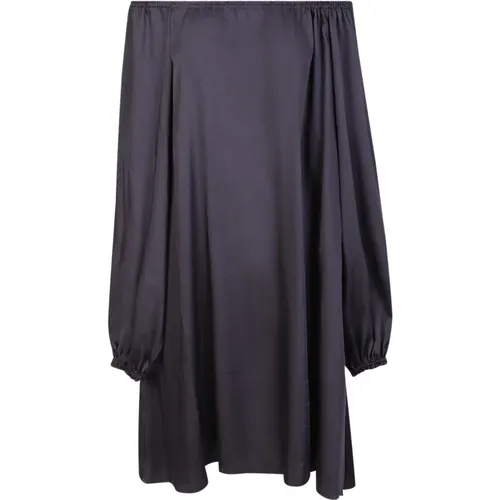 Womens Clothing Dress Grey Ss23 , female, Sizes: M, 2XS, S, XS - Blanca Vita - Modalova