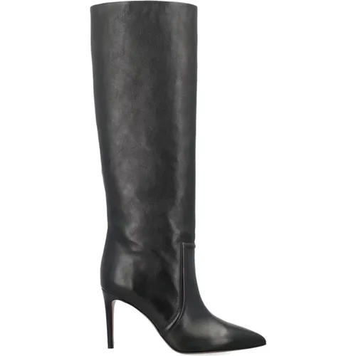 Leather Stiletto Knee High Boots , female, Sizes: 3 UK, 5 UK, 6 UK - Paris Texas - Modalova