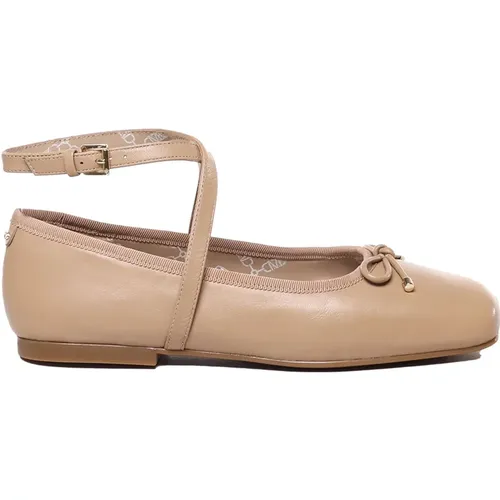 Flat Leather Shoes Camel , female, Sizes: 5 UK, 4 UK, 6 UK, 3 1/2 UK, 3 UK, 6 1/2 UK, 4 1/2 UK, 5 1/2 UK - Michael Kors - Modalova