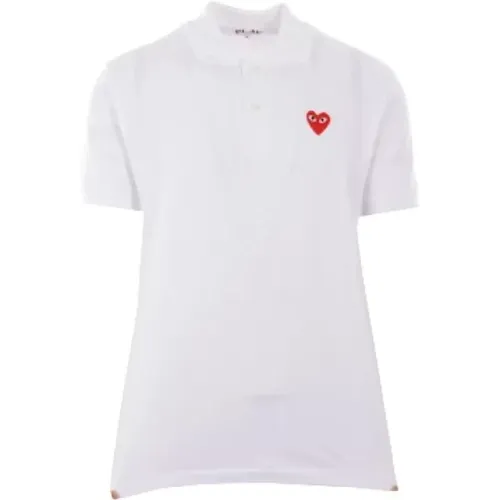 Heart Logo Polo Shirt , male, Sizes: 2XL, XL, M, L - Comme des Garçons Play - Modalova