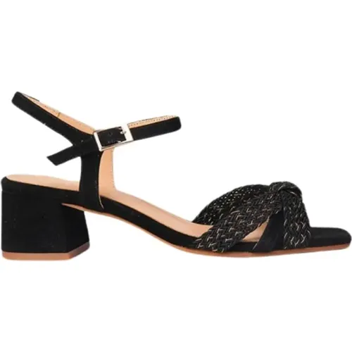 Braided Sandals with Gold Buckle , female, Sizes: 6 UK - Anaki - Modalova