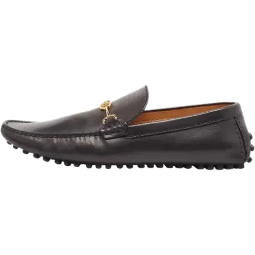 Pre-owned Leather flats , male, Sizes: 8 UK - Louis Vuitton Vintage - Modalova