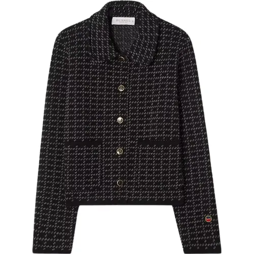 Checked Wool Jacket , female, Sizes: XS, 2XL, M, XL, L, S - Busnel - Modalova