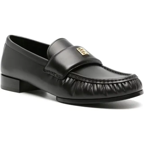 Schwarze flache Schuhe , Damen, Größe: 36 1/2 EU - Givenchy - Modalova