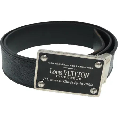 Pre-owned Canvas belts , male, Sizes: ONE SIZE - Louis Vuitton Vintage - Modalova