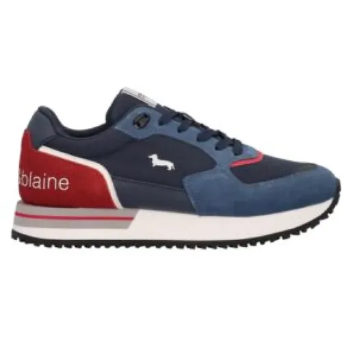 Blaue Sneakers für Herren , Herren, Größe: 41 EU - Harmont & Blaine - Modalova
