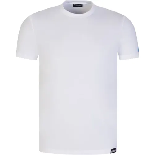 Icon T-Shirt für Herren - Weiß/Blau , Herren, Größe: M - Dsquared2 - Modalova