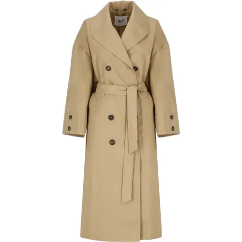Cotton Double-Breasted Coat for Woman , female, Sizes: S, XS - bazar deluxe - Modalova