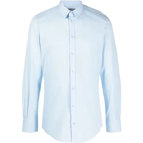 Klare Blaue Hemden , Herren, Größe: 2XL - Dolce & Gabbana - Modalova