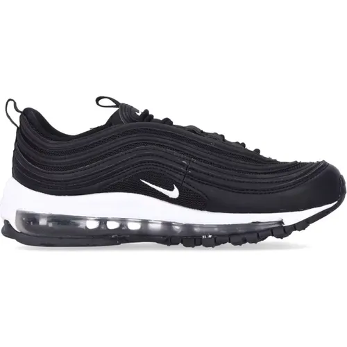 Air Max 97 Niedrige Sneakers Schwarz/Weiß , Damen, Größe: 35 1/2 EU - Nike - Modalova