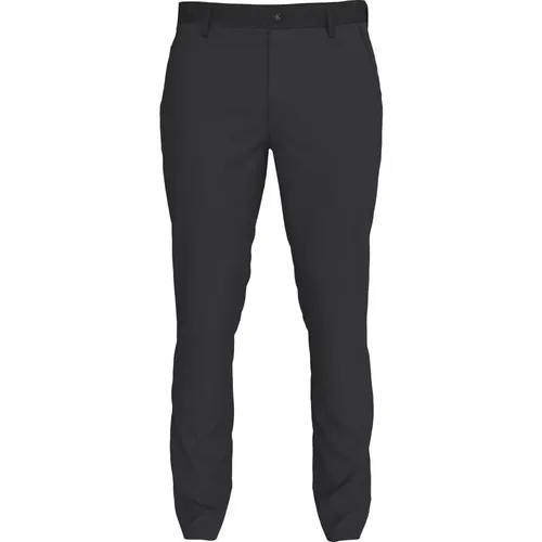 Schwarze Schmale Weiche Hose Gerades Bein - Calvin Klein - Modalova