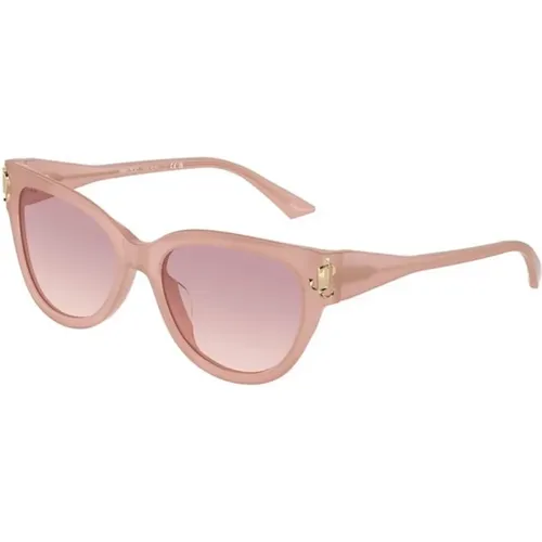 Rosa Frame Brown & Violet Gradient , unisex, Sizes: 54 MM - Jimmy Choo - Modalova