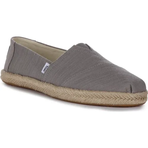 Grey Rope Espadrilles Men Vegan , male, Sizes: 10 UK - TOMS - Modalova