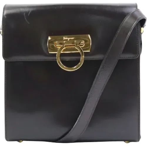 Pre-owned Leder Schultertasche , Damen, Größe: ONE Size - Salvatore Ferragamo Pre-owned - Modalova