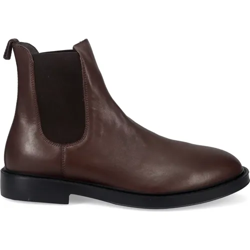 Braune Chelsea Boots Klassischer Stil , Herren, Größe: 45 EU - Antica Cuoieria - Modalova