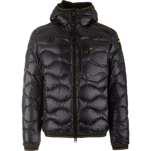 Quilted Hooded Coat , male, Sizes: 3XL, 2XL, XL, L, M, S - Blauer - Modalova