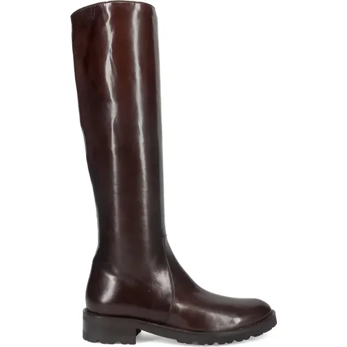 Leather Zipper Boot , female, Sizes: 4 UK, 6 UK, 5 UK, 4 1/2 UK - Lorenzo Masiero - Modalova