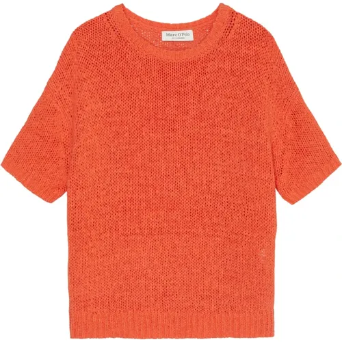 Kurzarm Pullover locker , Damen, Größe: S - Marc O'Polo - Modalova