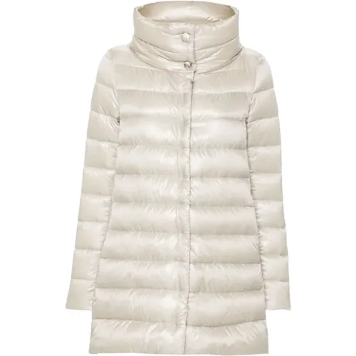 Grey Goose Down Padded Coat , female, Sizes: XS - Herno - Modalova