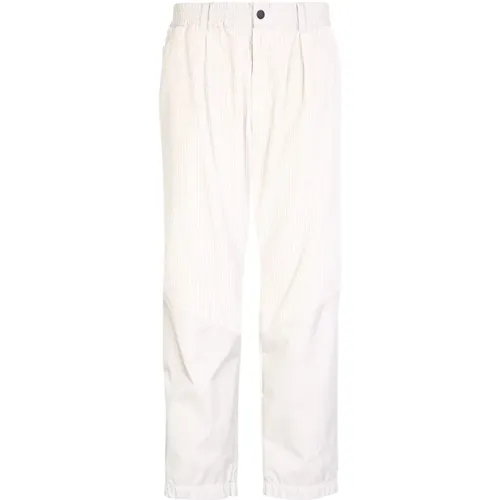 Aw22 Cotton Blend Trousers , male, Sizes: L - Moncler - Modalova