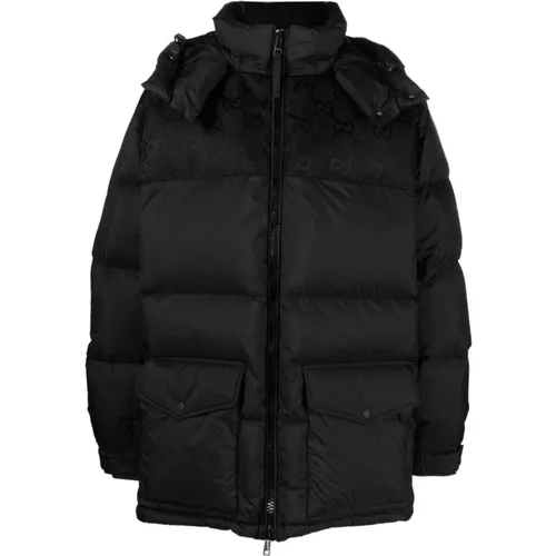GG Insert Down Jacket , male, Sizes: 2XL, XL - Gucci - Modalova