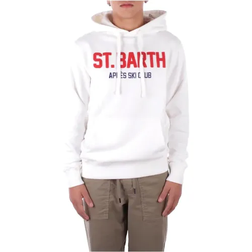 Logo Fronttasche Hoodie Pullover , Herren, Größe: S - Saint Barth - Modalova