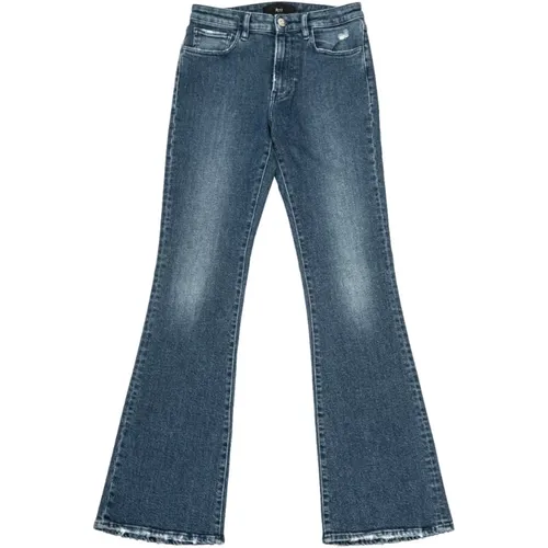 Dunkelblaue Kickflare Denim Jeans - Gucci - Modalova