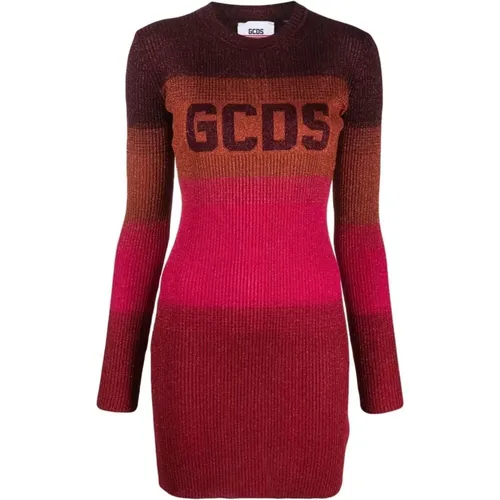 Degrade lurex knit dress , female, Sizes: S, XS - Gcds - Modalova