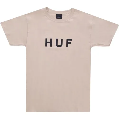 Logo Tee Sand Herren T-Shirt HUF - HUF - Modalova