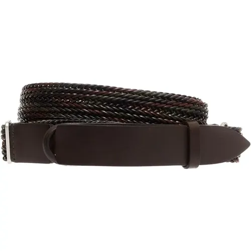 Camouflage Interwoven Nobuckle Belt , male, Sizes: ONE SIZE - Orciani - Modalova