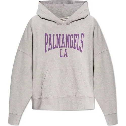 Sweatshirt mit Logo , Damen, Größe: S - Palm Angels - Modalova