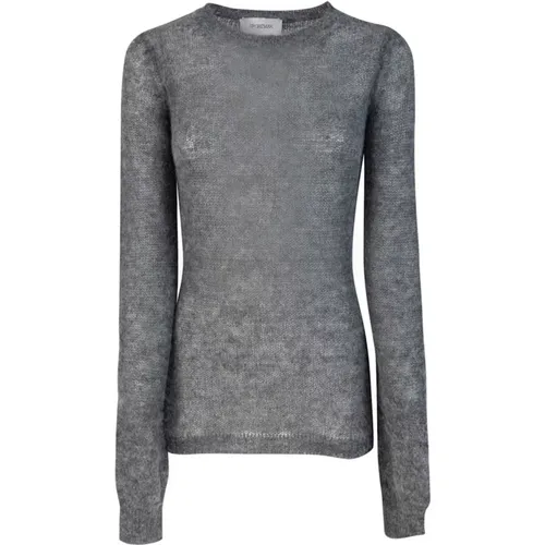 Alpaka-Mischung Grauer Pullover - SPORTMAX - Modalova