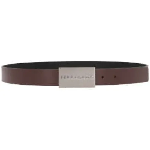 Wendbarer Ledergürtel , Herren, Größe: 105 CM - Salvatore Ferragamo - Modalova