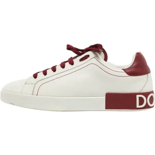 Pre-owned Leather sneakers , male, Sizes: 10 UK - Dolce & Gabbana Pre-owned - Modalova