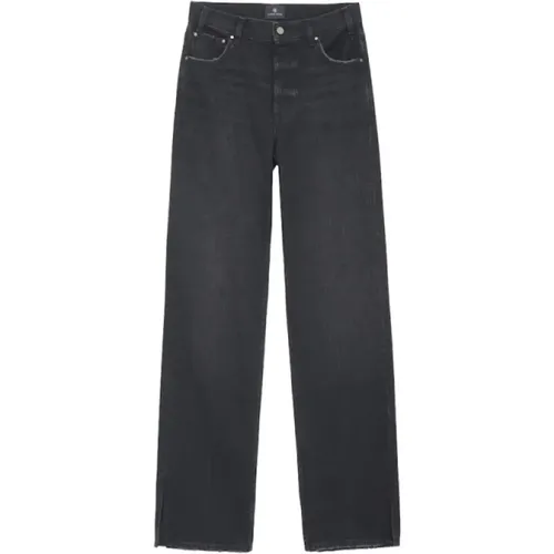Shadow Grey ROY Jeans - Gerade Pform, Mittlere Leibhöhe , Damen, Größe: W26 - Anine Bing - Modalova