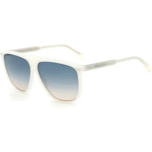 Aviator Sunglasses Ivory Opal Blue Gradient , unisex, Sizes: 61 MM - Isabel marant - Modalova