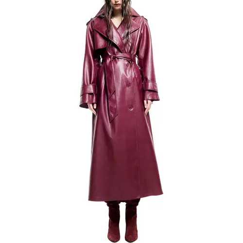 Synthetic Trench Coat for Women , female, Sizes: M - Aniye By - Modalova