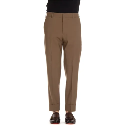 Wool Carrot Fit Trousers , male, Sizes: XL, L, M - PT Torino - Modalova