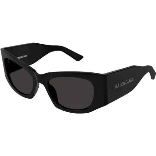 Schwarze Sonnenbrille mit Zubehör , Damen, Größe: 54 MM - Balenciaga - Modalova