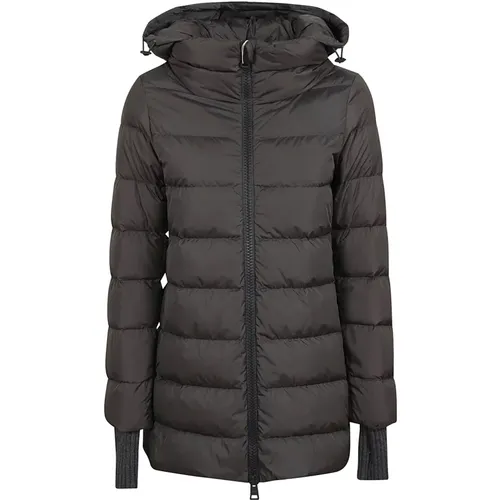 Graue Gesteppte Daunenjacke , Damen, Größe: 2XS - Herno - Modalova