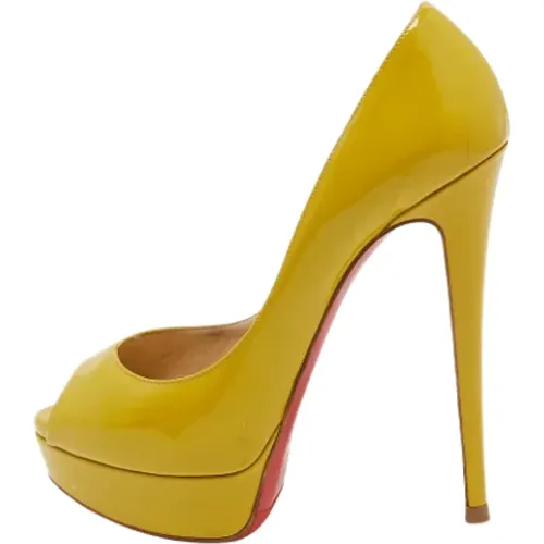 Pre-owned Leather heels , female, Sizes: 5 UK - Christian Louboutin Pre-owned - Modalova