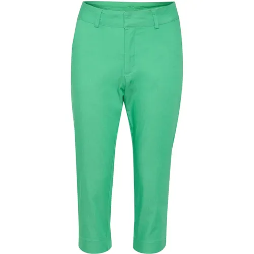 Grüne Capri Hose Gumdrop Stil , Damen, Größe: 2XL - Kaffe - Modalova