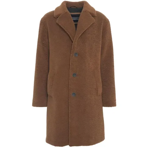 Teddy Coat with Button Closure , male, Sizes: S - Herno - Modalova