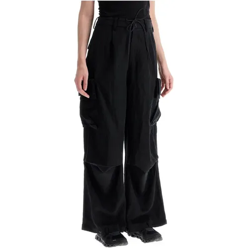 High-Waist Lyocell Cargo Hose , Damen, Größe: S - Y-3 - Modalova