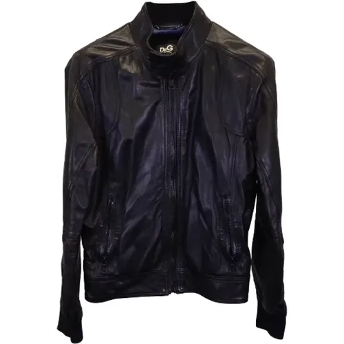 Pre-owned Leather outerwear , male, Sizes: S - Dolce & Gabbana Pre-owned - Modalova